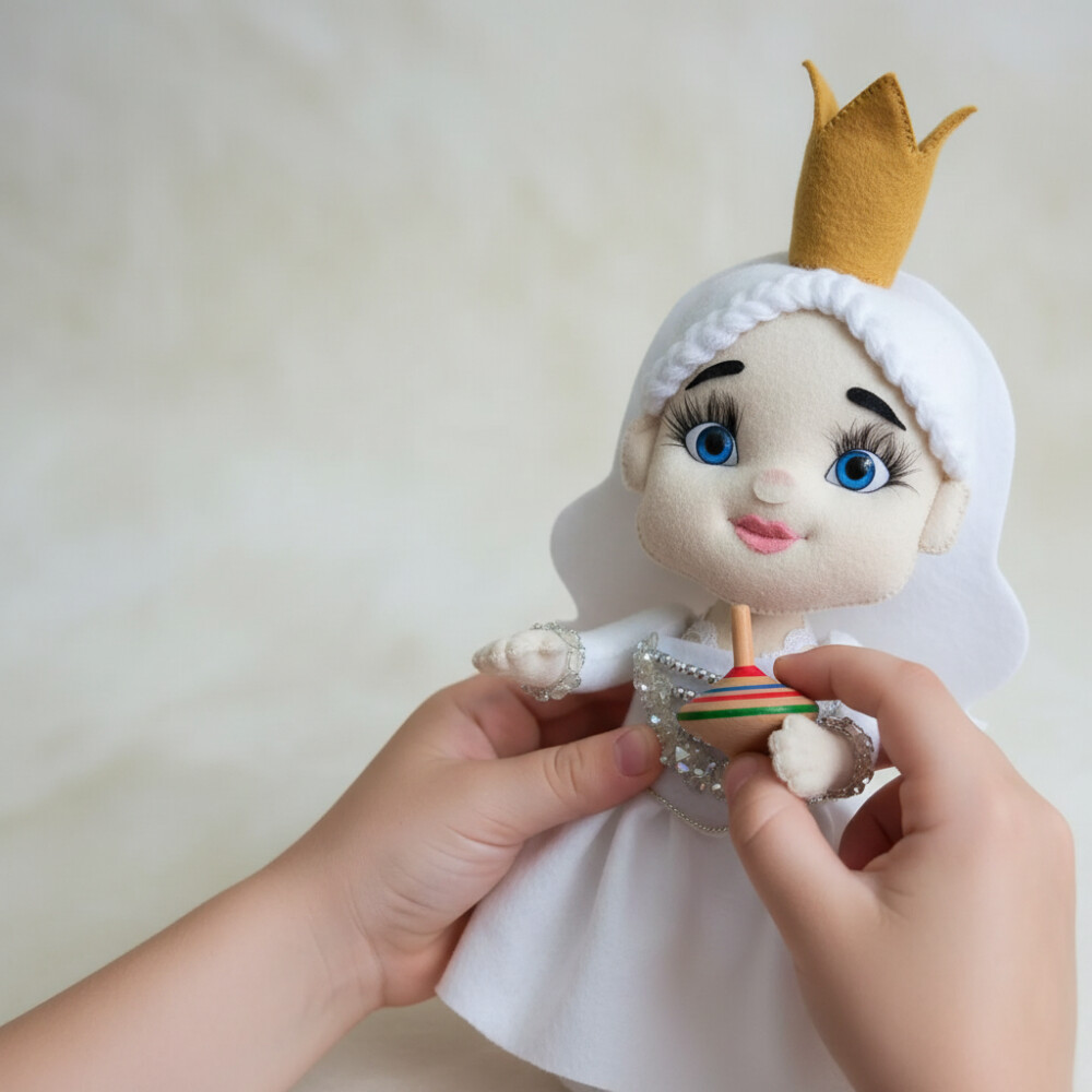 Boneca Rainha Branca Alice No País Das Maravilhas