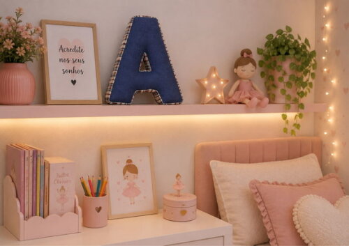 Almofada Letra Decorativa Personalizada