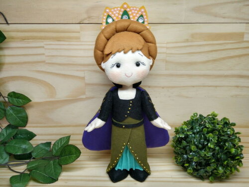 Anna e Elsa de feltro - filme Frozen