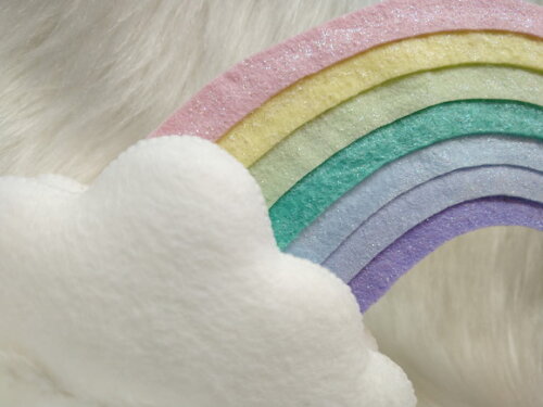 Arco Iris em Feltro * Chamar Chat