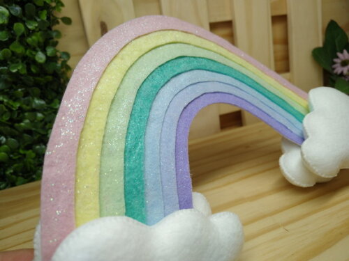 Arco Iris em Feltro * Chamar Chat