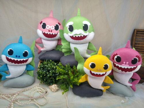 Baby Shark em Feltro - Kit* Chamar Chat