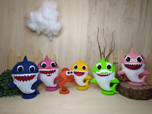 Baby Shark em Feltro - Peixinho
