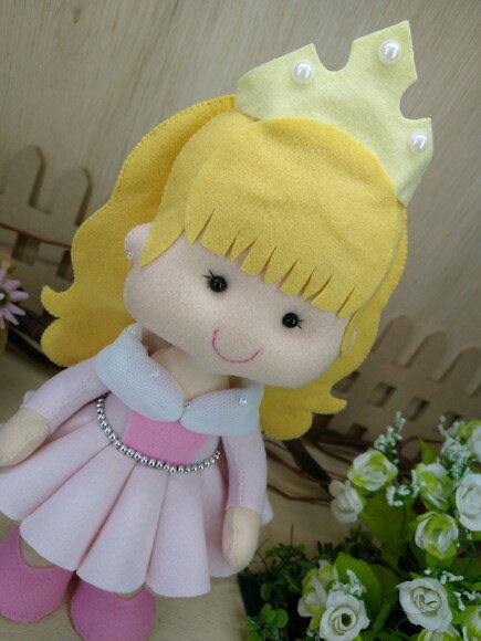 Bela Adormecida - Aurora em Feltro - Princesas