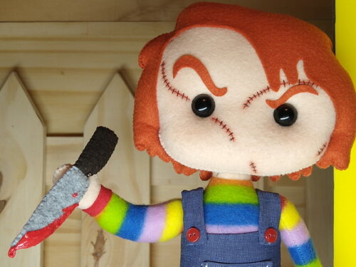 Boneco Assassino Chucky em feltro