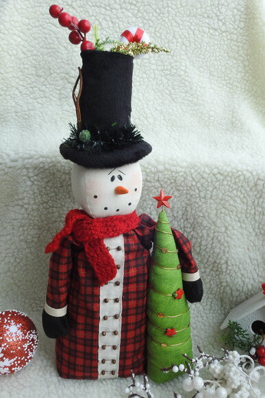 Boneco de Neve com Arvore de Natal - Chamar Chat