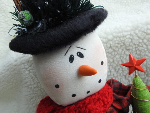 Boneco de Neve com Arvore de Natal - Chamar Chat