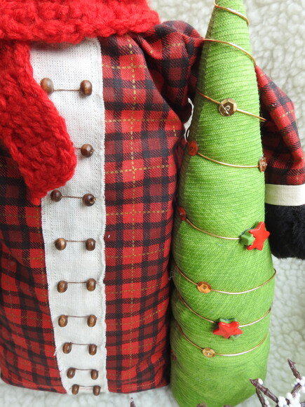 Boneco de Neve com Arvore de Natal - Chamar Chat