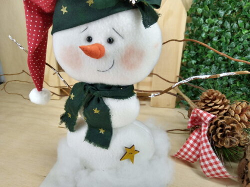 Boneco de Neve em Feltro* Chamar Chat Antes Compra