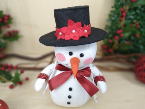 Boneco de Neve em Feltro* Chat Chamar Antes da Compra