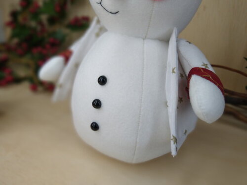 Boneco de Neve em Feltro* Chat Chamar Antes da Compra