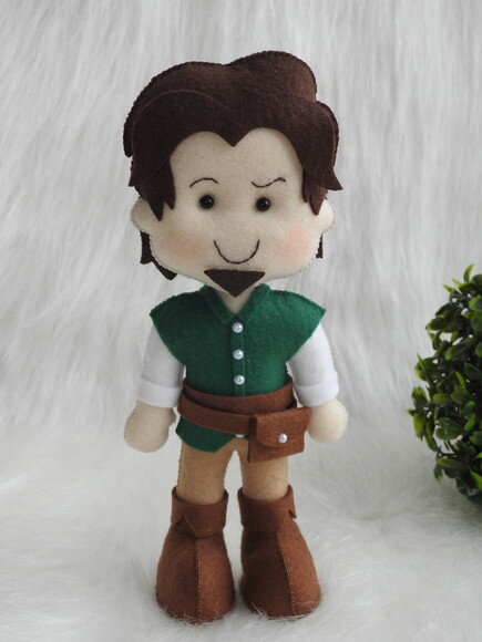Boneco Flynn Rider em Feltro - Enrolados