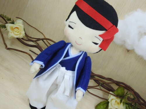 Boneco Japonês em Feltro (taikomochi ou Hokan)* Chamar Chat