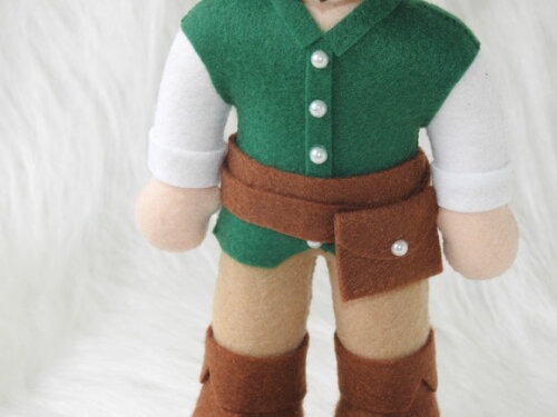 Boneco Flynn Rider em Feltro- Enrolados 30 cm