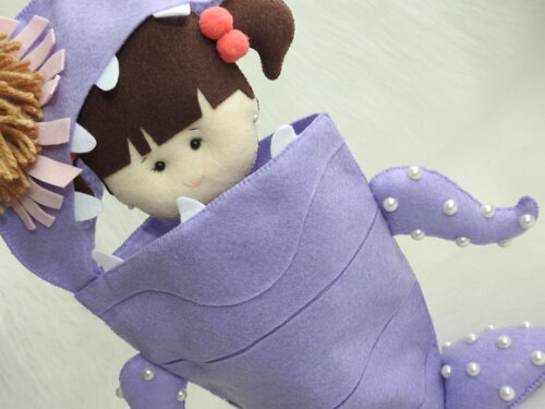 Boo Fantasiada Em Feltro (monstros Sa)