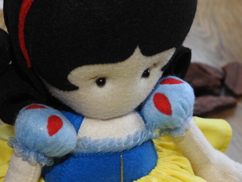 Branca de Neve 3d em Feltro - Chamar Chat Antes de Comprar