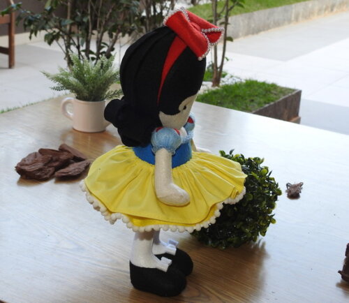 Branca de Neve 3d em Feltro - Chamar Chat Antes de Comprar
