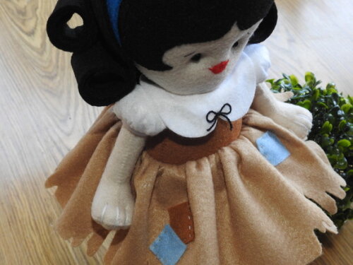 Branca de Neve 3d em Feltro - Trapos - Chamar Chat