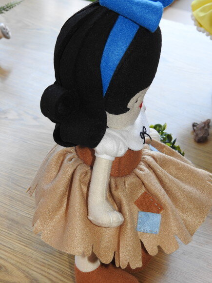 Branca de Neve 3d em Feltro - Trapos - Chamar Chat