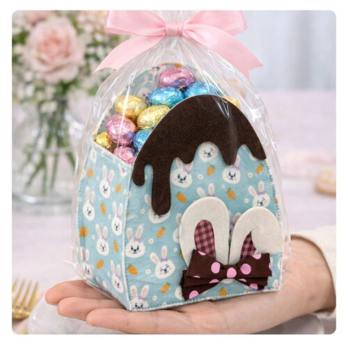 Cesto de Páscoa em Feltro Decorativo ? Porta Chocolates