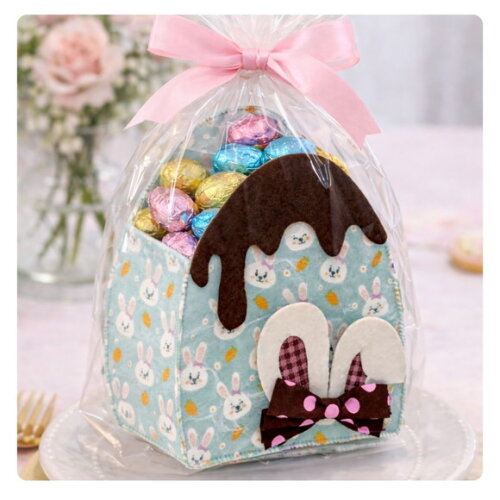 Cesto de Páscoa em Feltro Decorativo ? Porta Chocolates