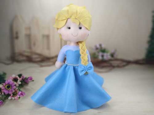 ELSA de feltro - Personagem filme Frozen