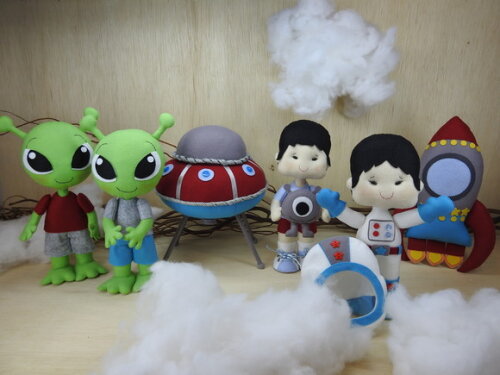 Kit Astronauta em Feltro