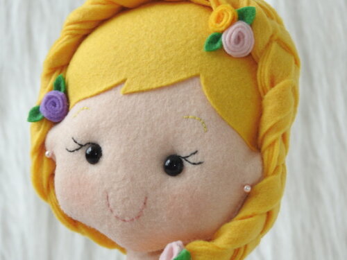 Kit Rapunzel em Feltro do Filme Enrolados - 2 Peças