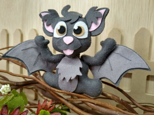 Morcego em Feltro Halloween