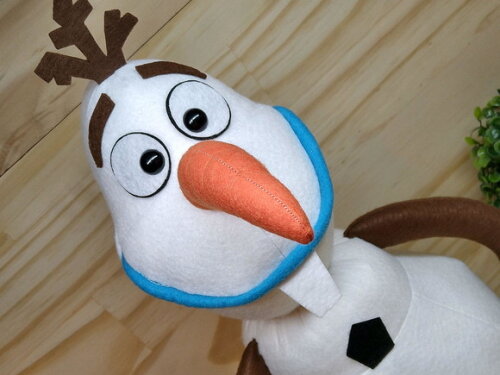 OLAF de feltro Personagem filme Frozen