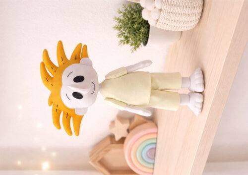 Palavra Cantada Menino Leãozinho - Boneco Personalizado Felt