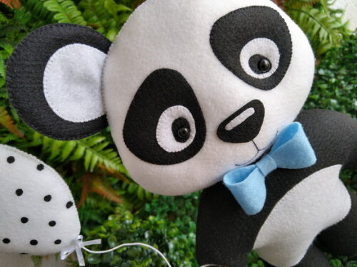 Panda em Feltro