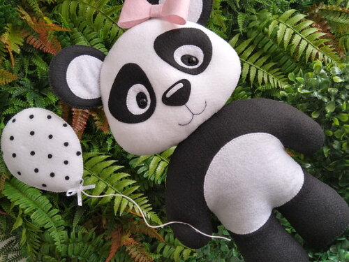 Panda em Feltro