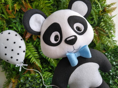 Panda em Feltro