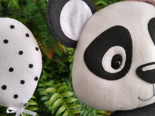 Panda em Feltro