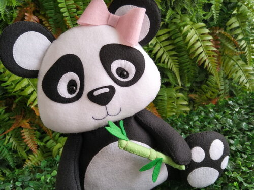 Panda em Feltro