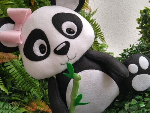 Panda em Feltro