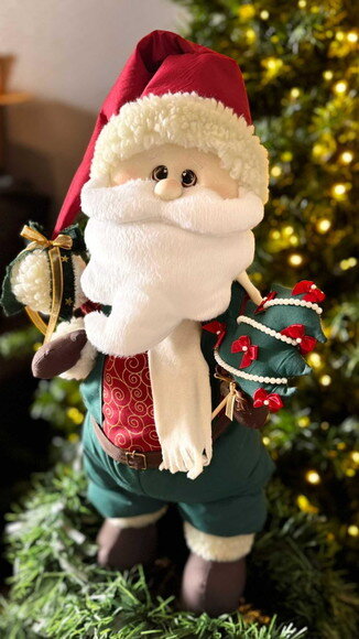 Papai Noel e Mamãe Noel Decorativo + Rena