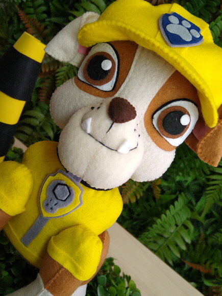 Patrulha Canina em feltro - Rubble