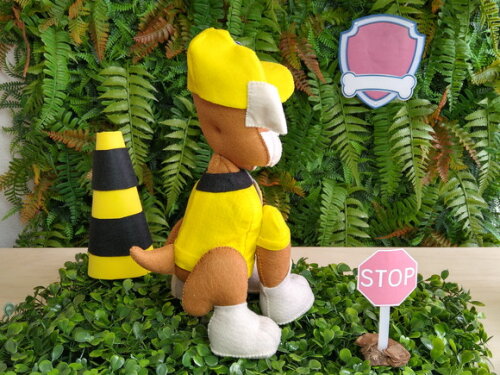 Patrulha Canina em feltro - Rubble