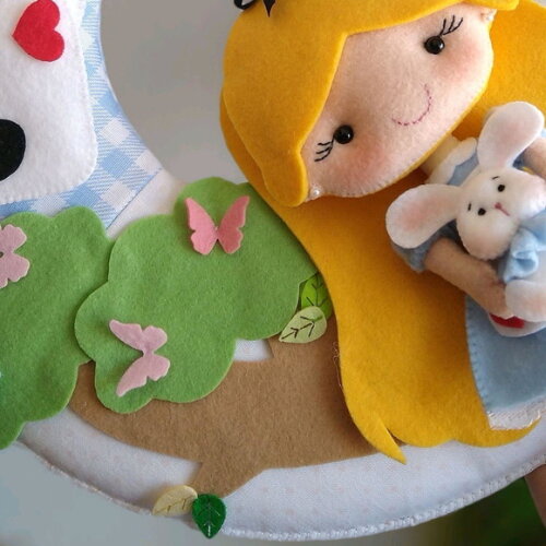 Porta Maternidade Alice no País das Maravilhas
