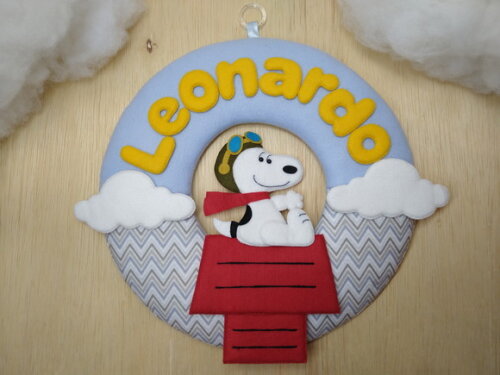 Porta Maternidade Snoopy* Chamar Chat