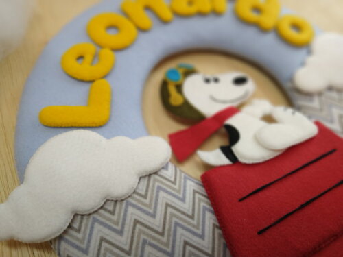 Porta Maternidade Snoopy* Chamar Chat