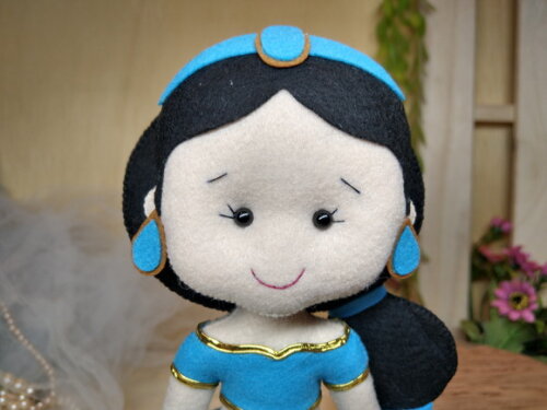 Princesa Jasmine em Feltro - Alladin* Chamar Chat
