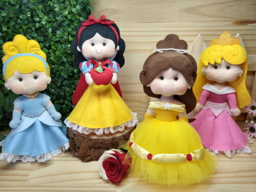 Princesas em feltro - KIT