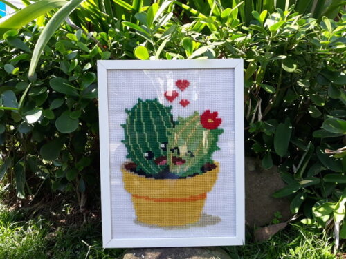 Quadro Cactos Felizes