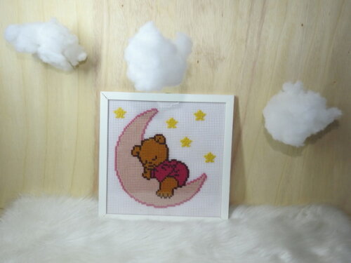Quadro Ursinha na Lua