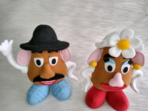 Sr e Sra Batata do Toy Story em feltro