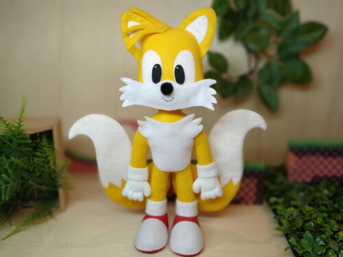 Tails em feltro - Sonic