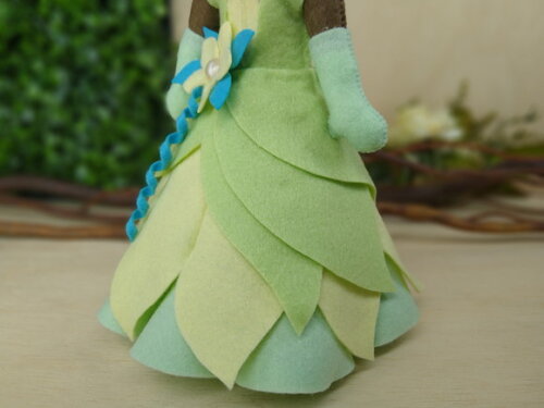 Tiana em feltro - Princesa e o Sapo